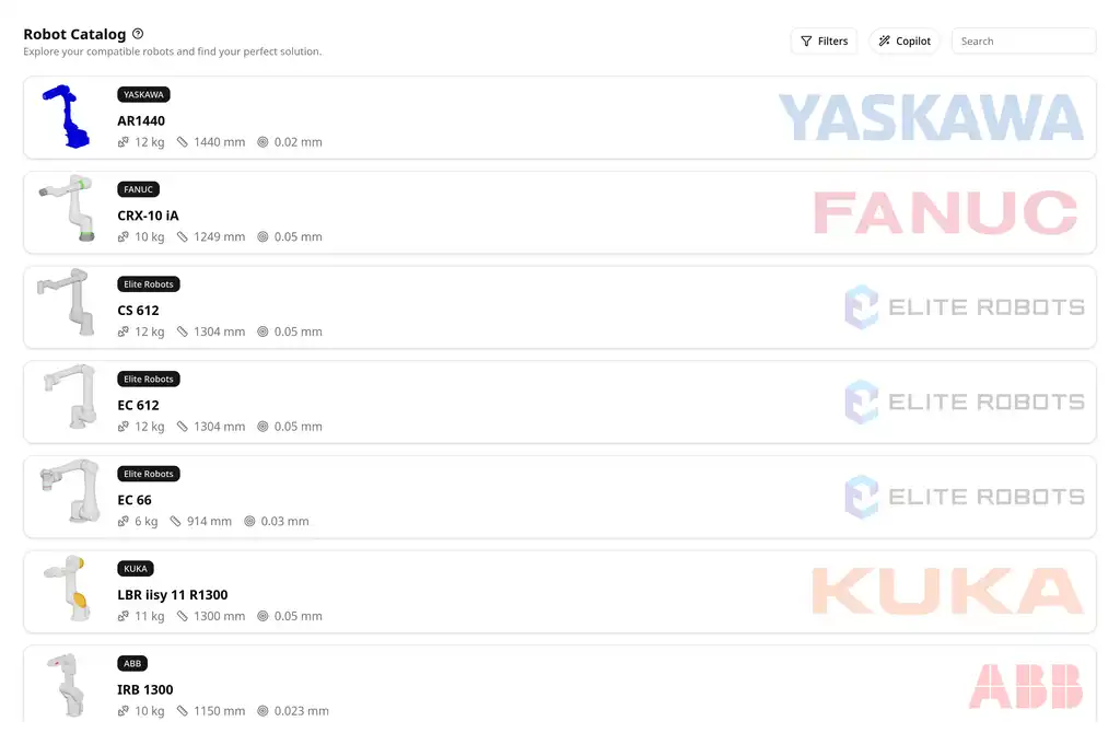 Robot Catalog